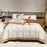 New 1000TC Egyptian Cotton Comforter Bedding Set Queen King size Bed sheet Pillow Cover 4pcs Embroidery Quilt cover