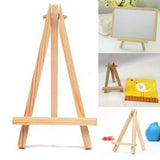 AOOKMIYA New 1PC 8x15cm 12.5x7cm Mini Wood Artist Tripod Painting Easel For Photo Painting Postcard Display Holder Frame Cute Desk Decor