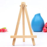 AOOKMIYA New 1PC 8x15cm 12.5x7cm Mini Wood Artist Tripod Painting Easel For Photo Painting Postcard Display Holder Frame Cute Desk Decor