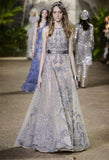 AOOKDRESS New Luxurious Elie Saab Beaded Grey Purple A-line فساتين السهرة vestidos de fiesta  فساتين سهره evening dresses