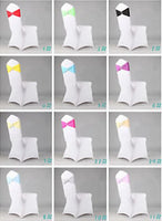 New Spandex Ivory Chair Bands With Diamond Buckle/Chair Cover Sash/Chair Band In Chair Cover For Wedding Events Decoration