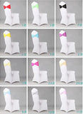 New Spandex Ivory Chair Bands With Diamond Buckle/Chair Cover Sash/Chair Band In Chair Cover For Wedding Events Decoration