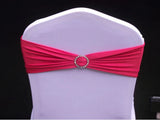 New Spandex Ivory Chair Bands With Diamond Buckle/Chair Cover Sash/Chair Band In Chair Cover For Wedding Events Decoration