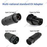 AOOKMIYA New energy J1772 electric car European standard to American standard conversion head type2 to type1 charging gun adapter EVSE