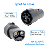 AOOKMIYA New energy J1772 electric car European standard to American standard conversion head type2 to type1 charging gun adapter EVSE