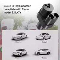 AOOKMIYA New energy electric vehicle CCS2 European standard turn Tesla conversion connector DC fast charging gun head