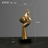 Nordic Statue Abstract Resin Desktop Miniature Ornaments Sculpture Figurines Face Character Art Crafts Office Home Decoration