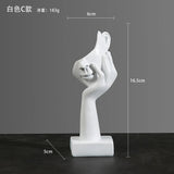 Nordic Statue Abstract Resin Desktop Miniature Ornaments Sculpture Figurines Face Character Art Crafts Office Home Decoration