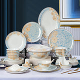 AOOKMIYA Ceramic dishes wholesale Jingdezhen bone China tableware set full set of dishes chopsticks combination household gifts high value.