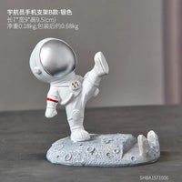 Office Desk Decoration Nordic Style Astronauts Mobile Phone Stand Holder Ornaments Resin Spaceman Bracket Toys Gift