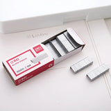 Office Staples Stainless Binding Staple Set 24/6 1000pcs Stapler Supplier Steel For Stationery 10# School Binder Deli