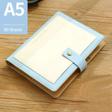 Office Supplies PU Leather Spiral Notebook A5 Binder Loose Leaf Leather Notebook A5 For School