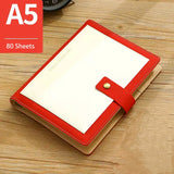 Office Supplies PU Leather Spiral Notebook A5 Binder Loose Leaf Leather Notebook A5 For School