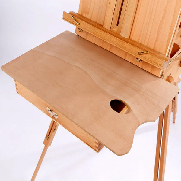 AOOKMIYA Oil Paint Box Sketching Oil Paint Easel Portable Painting Box  Adult Chevalet En Bois Lifting Solid Wood Caballete De Pintura