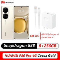 Original HUAWEI P50 Pro 4G  6.6‘’ OLED Curved FHD+2700x1228 Screen HarmonyOS 2 Octa Core up to 66W SuperCharge 50MP Main Camera