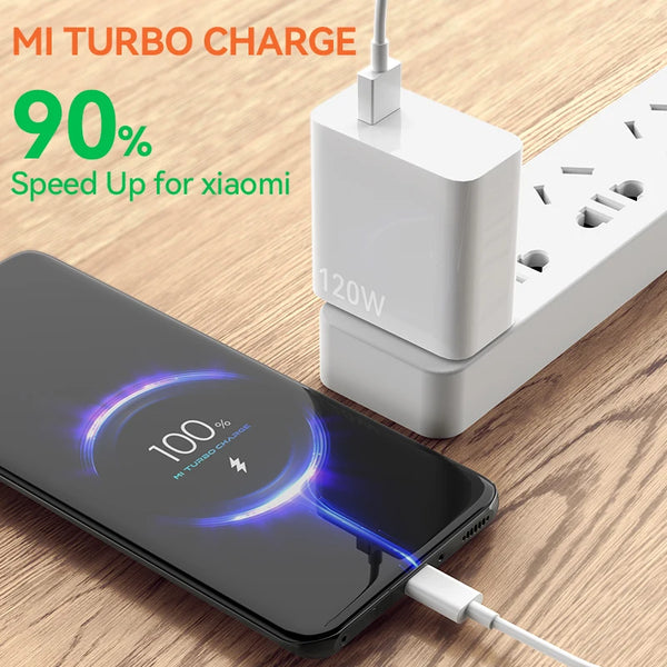Original Xiaomi 6A 120W 67W Usb Type C Cable Turbo Fast Charging Charger  for Mi 13