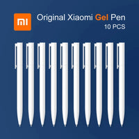 Original Xiaomi Mi 10Pcs Gel Pen 0.5mm Black Refill No Cap Bullet Pen Smooth Switzerland MIKRON Nib Japanese Ink