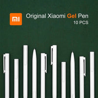 Original Xiaomi Mi 10Pcs Gel Pen 0.5mm Black Refill No Cap Bullet Pen Smooth Switzerland MIKRON Nib Japanese Ink