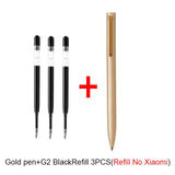 Original Xiaomi Mijia Metal Sign Pens PREMEC Smooth Switzerland Refill 0.5mm Signing Pens Mi Aluminum Alloy Pens Black Ink