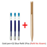 Original Xiaomi Mijia Metal Sign Pens PREMEC Smooth Switzerland Refill 0.5mm Signing Pens Mi Aluminum Alloy Pens Black Ink