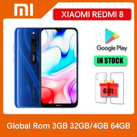 Original Xiaomi Redmi 8 3GB+32GB 4GB+64GB Smartphone Dual SIM 6.22'' 12MP+2MP+8MP Snapdragon 439 Octa-Core 4G LTE Mobile Phone