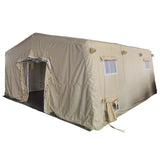 AOOKMIYA Outdoor Camping Inflatable Refugee Air Tent 10 Person Large Waterproof Disaster Relief Event Winter Tent For Travel and Defence