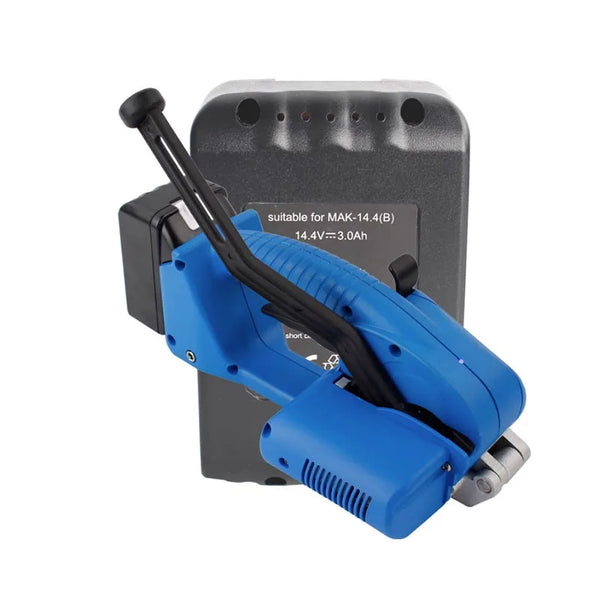 PET PP Plastic Strapping Machine, máquina de embalagem portátil, enfardadeira Hot Melt com bateria, 13mm-16mm