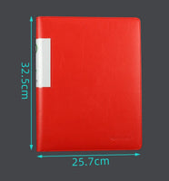 PU Leather Binder A4 Music Score Folder Transparent Piano Music Partition Folder A4 Music Sheet Music Folder With Spacers