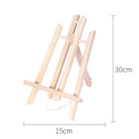 AOOKMIYA Painting Easel Shelf Classroom Students Artist Exhibition Art Craft Wooden Display Stand Holder DIY Arts Photo Cards Displaying