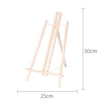 AOOKMIYA Painting Easel Shelf Classroom Students Artist Exhibition Art Craft Wooden Display Stand Holder DIY Arts Photo Cards Displaying