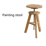 AOOKMIYA Painting Stool Liftable Artist Painting Stool Oil Painting Chair Watercolor Drawing Sketch Painting Stool Wooden Easel Chair