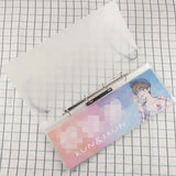 Paisagem kpop cartão álbum 45*15cm idol photocard binder para kpop cartões coleção titular mangas transparentes cear cartão fichário