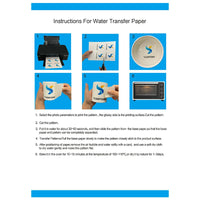 Papel De Transferência De Decalque De Slide De Água A Laser, Sem Spray, Cor Transparente, Decalque De Cerâmica, Papel De Impressora Para Madeira, A4