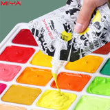 Papel de lona HIMI GOUACHE, geléia única, cores vibrantes, não tóxico, materiais de arte para estudantes profissionais e crianças, 100ml, 1 pacote