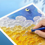 Papel especial pastel do óleo pesado da cor, A5, A4, esboço engroçado 200g, 32k, 16k, macio, cartão, pintura, macio, 50 PCes