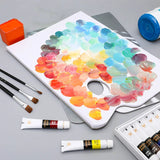 AOOKMIYA Paper Palette Watercolor Oil Paint Gouache Acrylic Palette Acuarelas Profesionales 30sheets Paper Paleta Artist Painting Palette