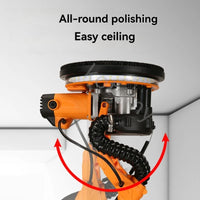 Parede Elétrica Moagem Máquina com alça extensível, Drywall Sander, Putty Polisher, Lixar Discos, Luz LED