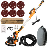 Parede Elétrica Moagem Máquina com alça extensível, Drywall Sander, Putty Polisher, Lixar Discos, Luz LED