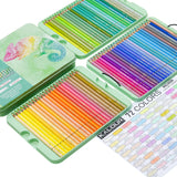 Pastel macio lápis colorido Set, desenho Crayons, escola esboçando, arte de colorir suprimentos, 72pcs