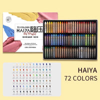 Paul Rubens 24/36/48/60/72 Colors HAIYA Soft Oil Pastels Crayon Graffiti Painting Beginners Art Drawing Supplies Set