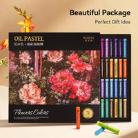 Paul Rubens 72 Colors Oil Pastel Professional Soft Oil Crayons for Painting Flowers Artist Art Supplies
