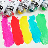 Pebeo-Tintas acrílicas para iniciantes, Pintura Têxtil, Tinta de parede pintada à mão, Pigmento DIY para sapatos, Desenho, Tubos de 12ml, 12, 18, 24 cores