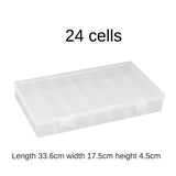 AOOKMIYA AOOKMIYA  Plastic pigment box watercolor water powder flip soft cover 1pcs 24/36/48 cells transparent square transparent color palette box