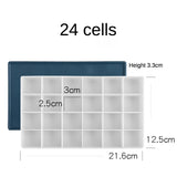 AOOKMIYA AOOKMIYA  Plastic pigment box watercolor water powder flip soft cover 1pcs 24/36/48 cells transparent square transparent color palette box