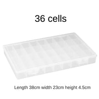 AOOKMIYA AOOKMIYA  Plastic pigment box watercolor water powder flip soft cover 1pcs 24/36/48 cells transparent square transparent color palette box