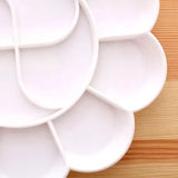 AOOKMIYA  Plastic plum blossom palette plate acrylic gouache watercolor textile pigment palette plate 2pcs free shopping