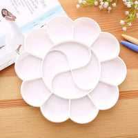 AOOKMIYA  Plastic plum blossom palette plate acrylic gouache watercolor textile pigment palette plate 2pcs free shopping