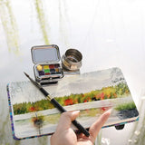 Portátil Mini Vazio 10/16 Grade Aquarela Caixa Paleta Pintura De Viagem Esboço Hidratante Caixa De Pintura Caixa De Pintura Art Supplies