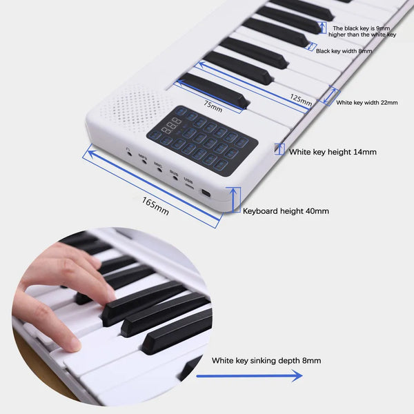 MIDIPLUS Foldable Electronic Keyboard Piano 88 K-eys Folding Piano