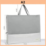 Portable A2 Portfolio Folder File Bag A1 Plus Size Zipper Bag Drawing Folder A2 / A1 Paintings Documents Storage Bag For Artist